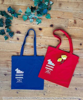 ROOTOTE 6262【オサムグッズ】OSAMU GOODS(R)×ROOTOTE トールフラット.オサム-B 01：ブルー