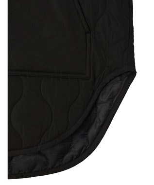 AMERICAN HOLIC キルポカリブ付きキルティングブルゾン Black