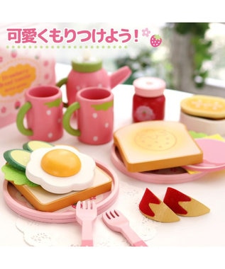 Mother garden マザーガーデン  野いちご モーニングトースターセット ピンク