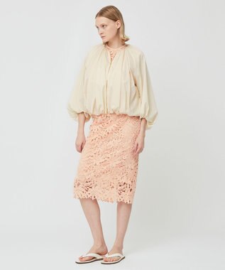 BEIGE， NARCISSUS / レーススカート Peach