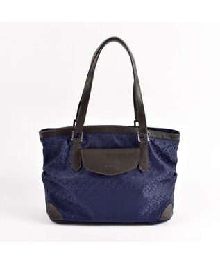 Y'SACCS モノグラム×カウレザー　２ＷＡＹミニトート ネイビー