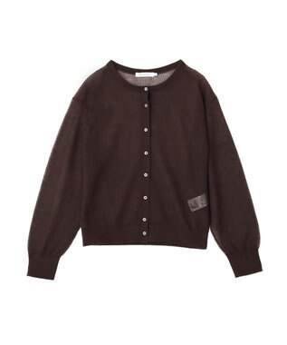AMERICAN HOLIC シアーリブニットカーディガン Brown