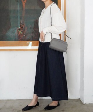 TOQUE 〈大草直子さんアドバイザー〉ウォッシャブルシルク×コットンニット ショートカーディガン オフ