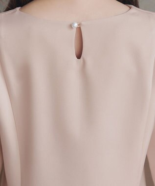 Tiaclasse スカラップ襟チュニック グレージュ