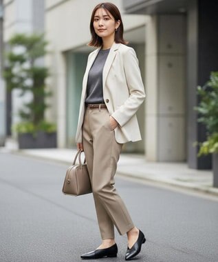 Pointer 日本製 本革 生活防水機能付きVカットパンプス ブラック