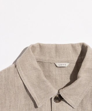 LENO FRENCH WORK HEVY LINEN COVER ALL《UNISEX》 カバーオールリネンジャケット OATMEAL