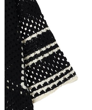 AMERICAN HOLIC クロシェ半袖カーディガン Black