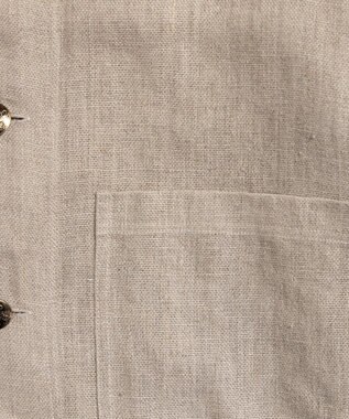 LENO FRENCH WORK HEVY LINEN COVER ALL《UNISEX》 カバーオールリネンジャケット OATMEAL