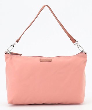 Y'SACCS ポーチ付きドットジャカードトート ピンクベージュ