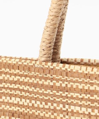 J.PRESS LADIES 【WEB限定・A4サイズ収納可】 マダガスカルラフィア トート バッグ ベージュ系2