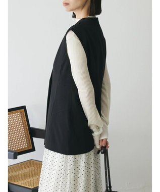 Green Parks AnriettMusee ラメ切替スリーブリブシアーニット Off White