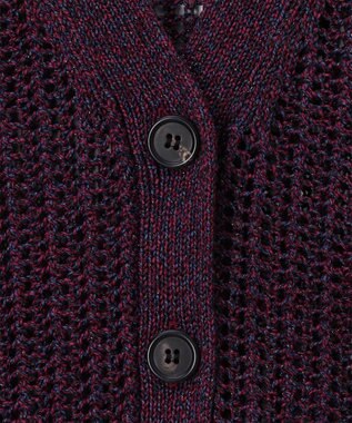 Paul Smith ラメミックス ニットカーディガン ボルドー