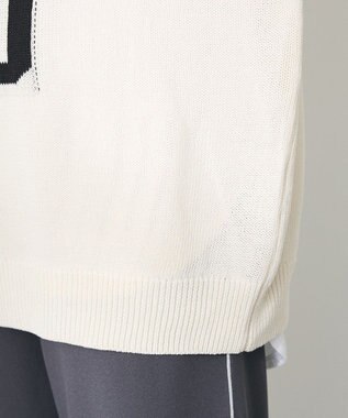 CRAFT STANDARD BOUTIQUE ロゴジャガードメッシュニットプルオーバー Ivory