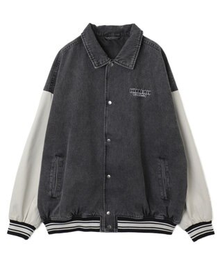 WEGO デニムスタジャン デニムブラックソノタ