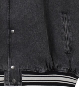 WEGO デニムスタジャン デニムブラックソノタ