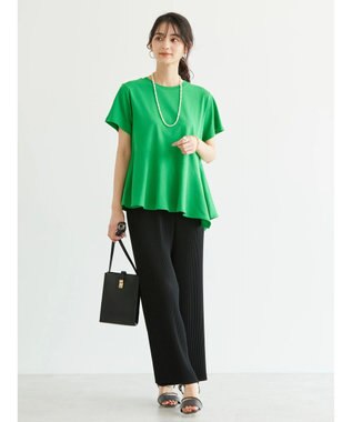 AMERICAN HOLIC 裾フレア切り替えカットプルオーバー Green