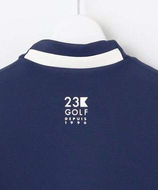 23区GOLF 【WOMEN】【吸水速乾/UVカット】モックネックシャツ ネイビー系