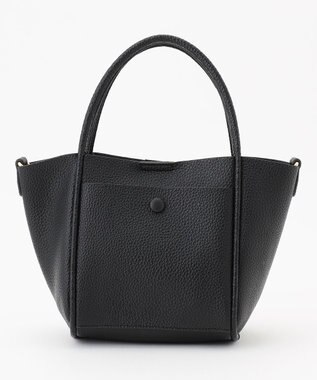 LA BAGAGERIE 【maison vert】 【軽量・ミニポーチ付き】２WAYトート ブラック