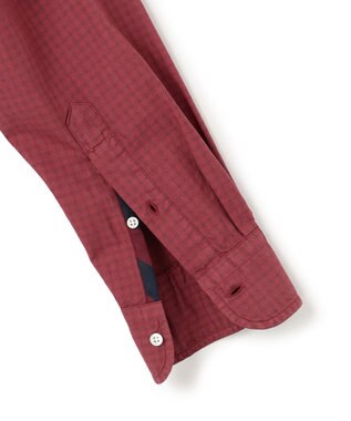 J.PRESS MEN このさりげなさが大人気【IVY COLLECTION】【UNISEX】バックブルチェックガーメントダイ シャツ / B.D. ワイン系3