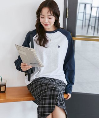 WEGO USPOLOだぼそでカラーロンT 柄3