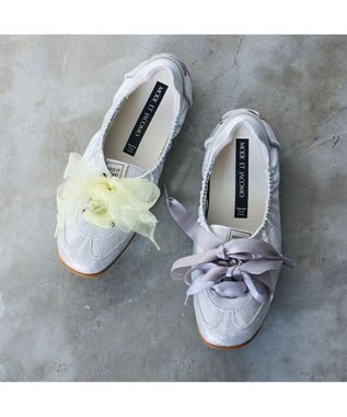 MODE ET JACOMO <MODE ET JACOMO>バレエスニーカー シルバーキジ