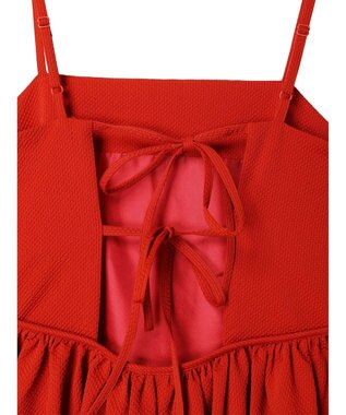 Green Parks バックデザインキャミワンピース Red