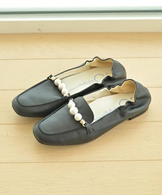 nouvelleRobe Oū 【本革・高反発】Pearl loafers スクエアトゥパルビットローファー
