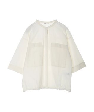 CRAFT STANDARD BOUTIQUE ＢＩＧポケットナイロンブラウス Off White