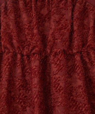 YECCA VECCA バルーンヘムドッキングニット Red