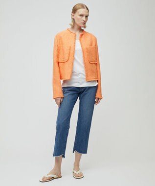 BEIGE， 【S-size】DAHLIA / ツイードジャケット Apricot