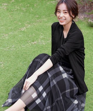 Tiaclasse 【新色追加・UVケア・接触冷感】“やみつき”着ながしロングカットソーカーデ ブラック