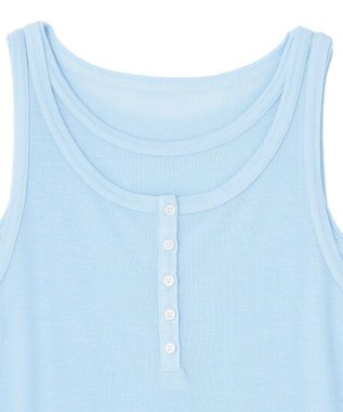 earth music&ecology 【SET】シアーフライスレイヤードタンクトップ Light Blue