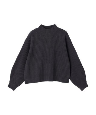 earth music&ecology マットベロアモールプルオーバー Dark Gray