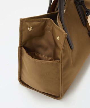 TOPKAPI LEE11月号掲載！【Breath TOPKAPI】撥水 マルチway スクエア A4 トートバッグ / 10ポケット キャメル