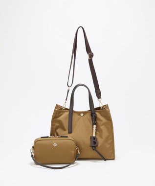 TOPKAPI LEE11月号掲載！【Breath TOPKAPI】撥水 マルチway スクエア A4 トートバッグ / 10ポケット キャメル