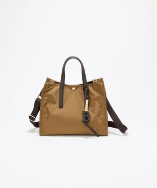 TOPKAPI LEE11月号掲載！【Breath TOPKAPI】撥水 マルチway スクエア A4 トートバッグ / 10ポケット キャメル