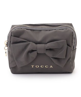 TOCCA RIBBON KNOT POUCH ポーチ [新色]ライトグレー系