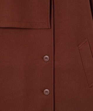 WEGO スタンドカラーロングコート ダークオレンジ