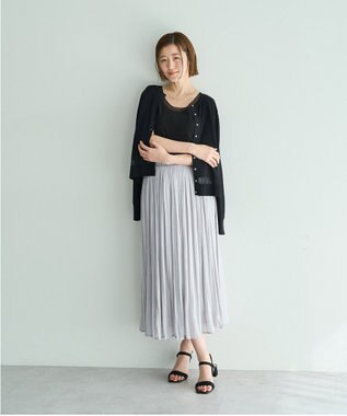 YECCA VECCA チュールMIXリブインナー Black