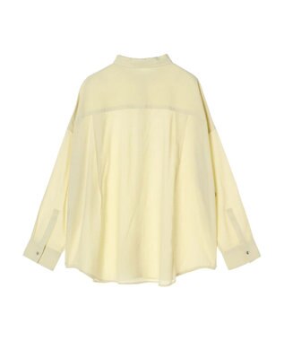 Green Parks リネンレーヨン２ｗａｙシャツ Yellow