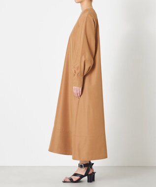 NAVE 【ReNAVE・セットアップ可/撥水加工/防シワ】ポリエステルタッサー ワンピース キャメル系