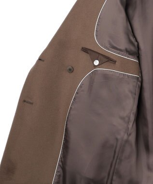 ICB 【WEB＆一部店舗限定】WooloopShortBeaver ショールカラーコート ディープモカ