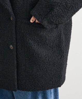 Green Parks ブークレＰコート Dark Navy