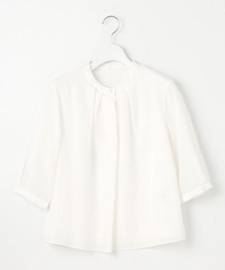 J.PRESS LADIES カラミストライプ カットソー ホワイト系1