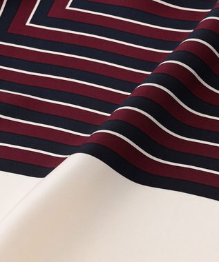 BEIGE， JOHN / シルクプリントスカーフ Navy