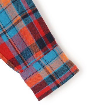 J.PRESS YORK STREET 【UNISEX】フランネルボタンダウン シャツ レッド系3