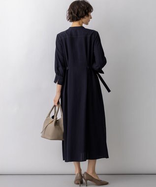 23区 【先行予約】ドビーストライプ  ワンピース ネイビー系