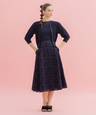 TOCCA 【洗える！】FLEURS スカート ネイビー系