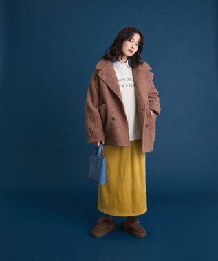 Green Parks ブークレＰコート Mocha