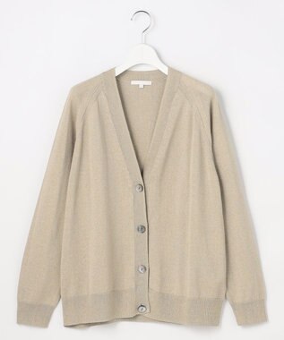 自由区 【アンサンブル対応】ペーパーコットンニット カーディガン ベージュ